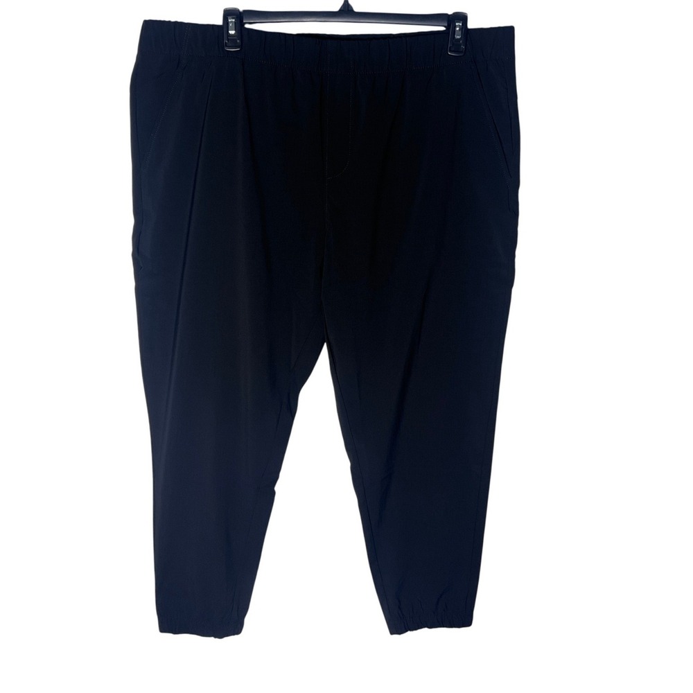 Members Mark Mens Travel Jogger Pants Black XXL Stretch UPF 30 NWT